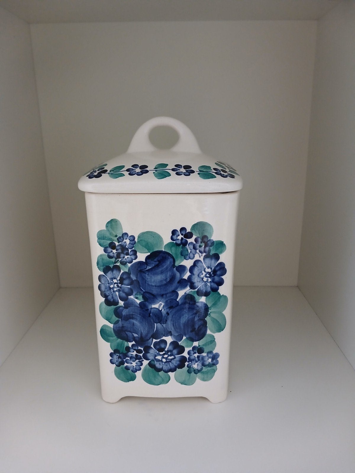 Vintage design voorraadpot Wloclawek Fajans Polen fason 9102, Ophalen of Verzenden, Huis en Inrichting
