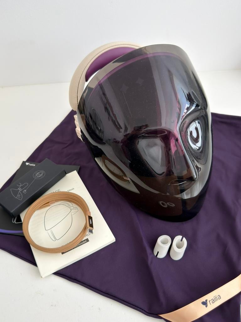 Railia LED AI face mask, Ophalen of Verzenden, Zo goed als nieuw, Gehele gezicht, Verzorging