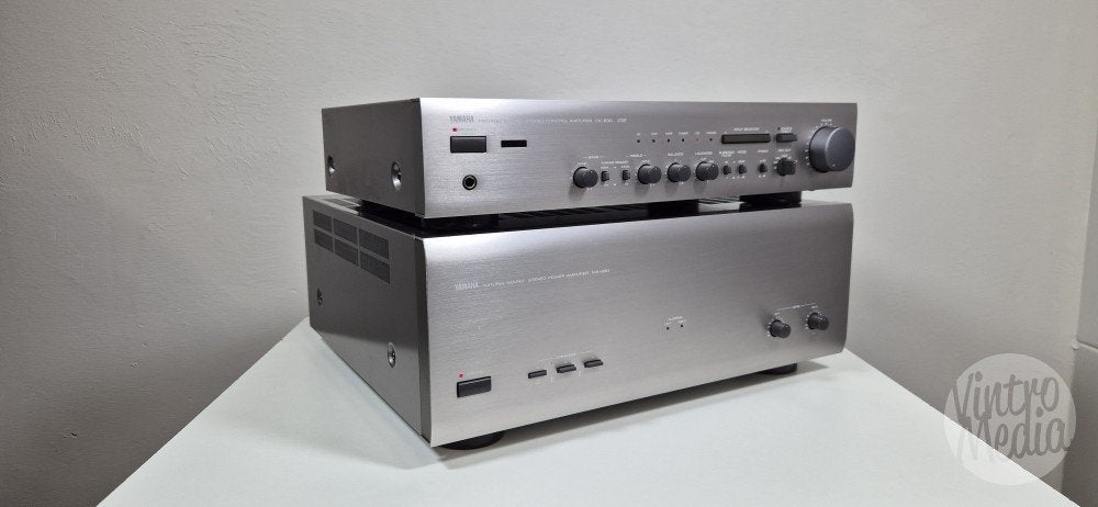 Yamaha CX-630 Voorversterker + MX-830 Eindversterker, Ophalen of Verzenden, Refurbished, Overige merken, Losse componenten