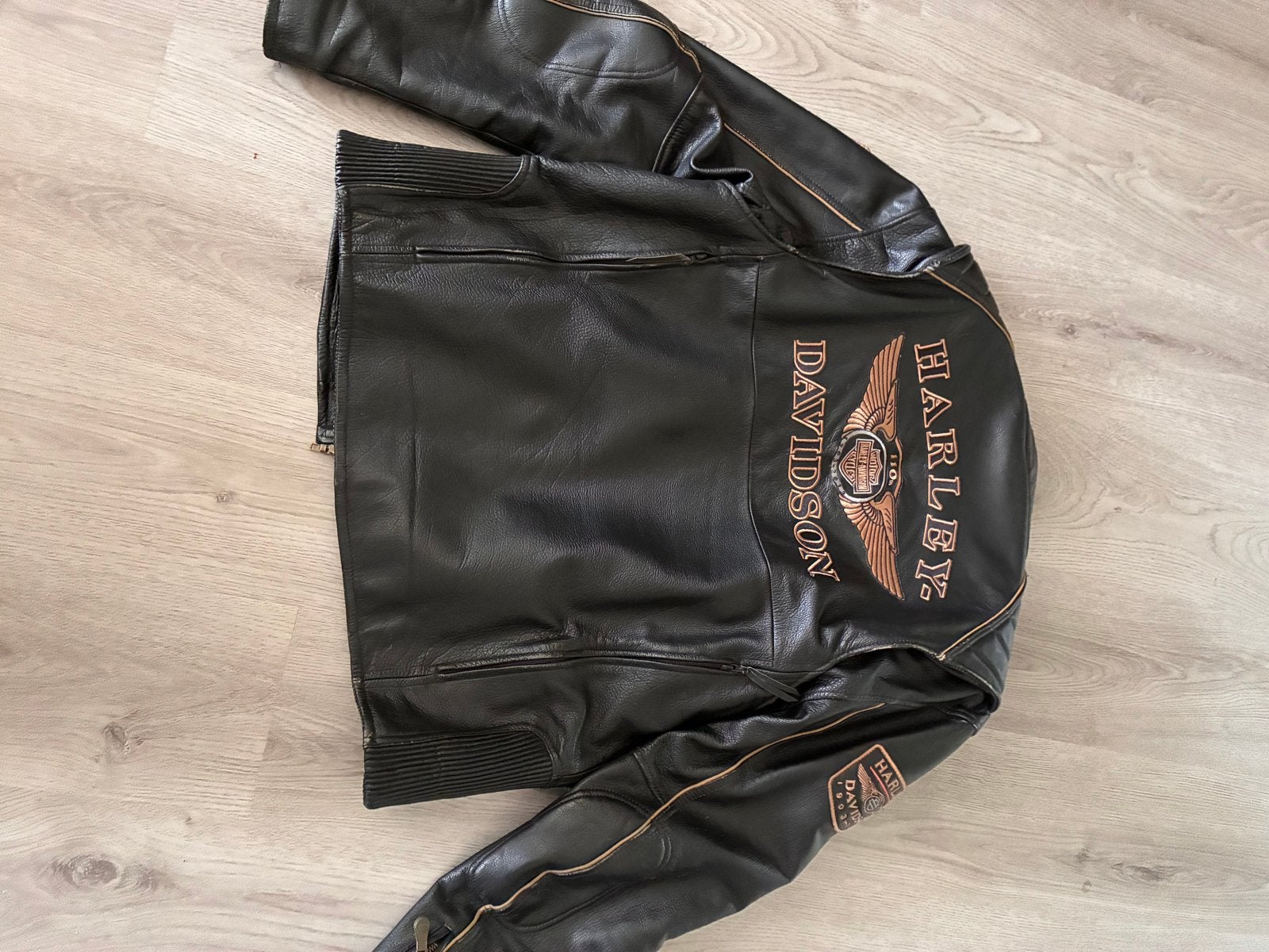 Harley-Davidson Leren Motorjas - 110 Jaar Jubileum XXL, Ophalen of Verzenden, Tweedehands, Heren, Jas | leer
