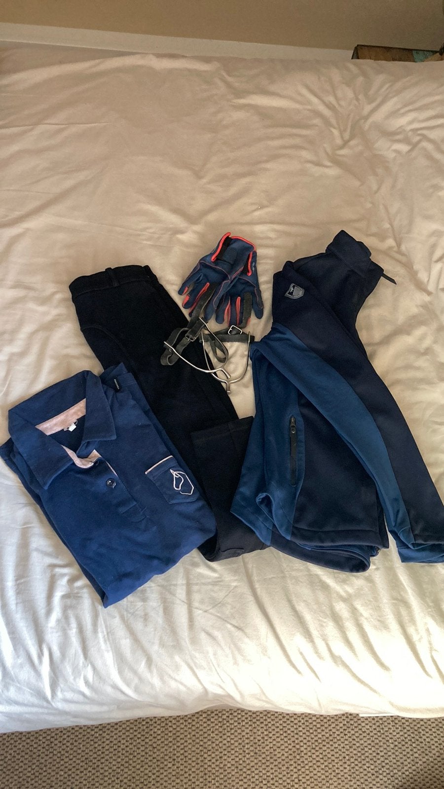 Paardrijkleding, de prijs is voor alles, Dieren en Toebehoren, Paardrijkleding, Ophalen of Verzenden, Zo goed als nieuw, Dressuur
