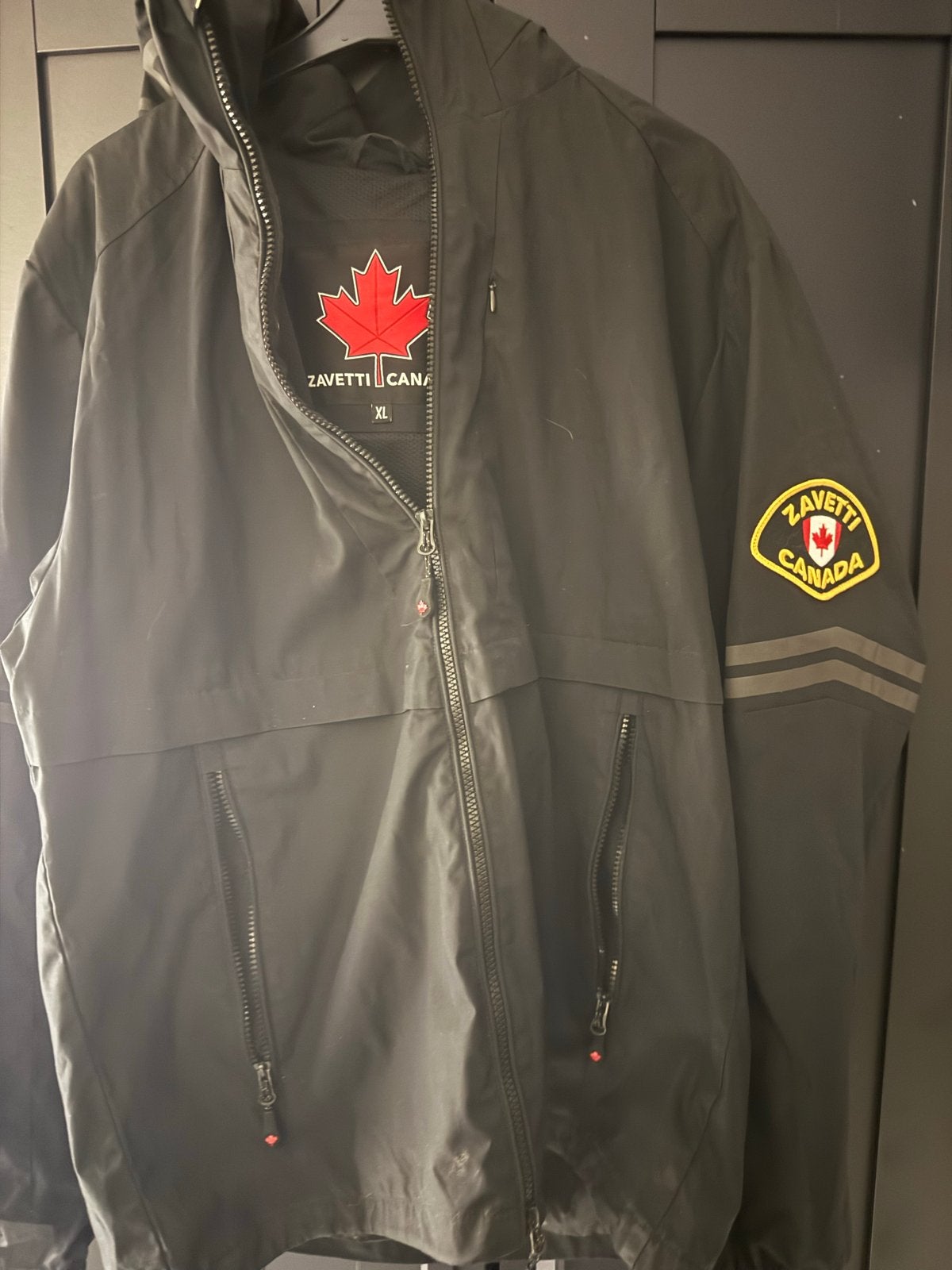Zavetti Canada Jas - Stijlvolle Zwarte Jas, Verzenden, Gedragen, Maat 56/58 (XL), Zwart