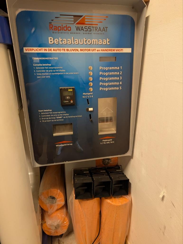 Wasstraat Betaalautomaat, Ophalen of Verzenden