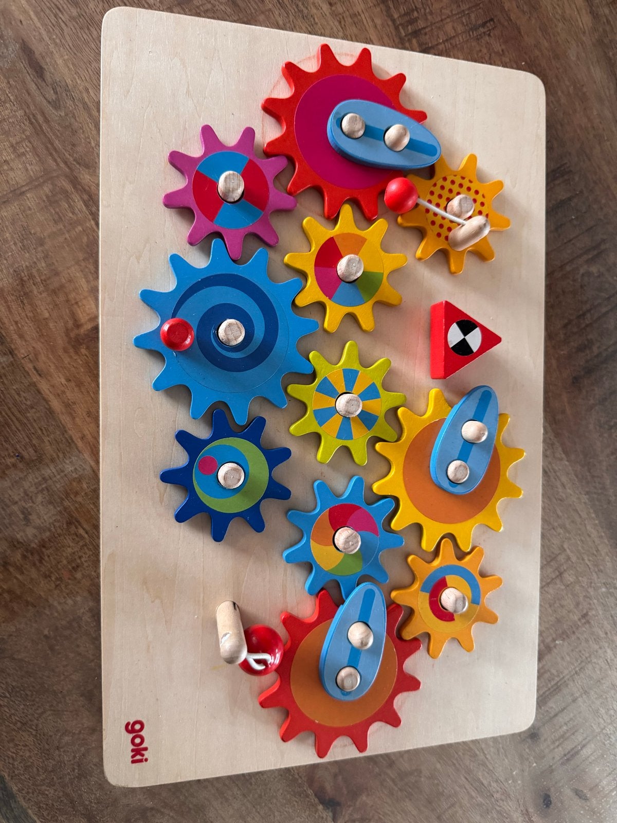 Goki Tandradspel/puzzel - Educatief houten speelgoed, Ophalen of Verzenden, Gebruikt, Puzzelen