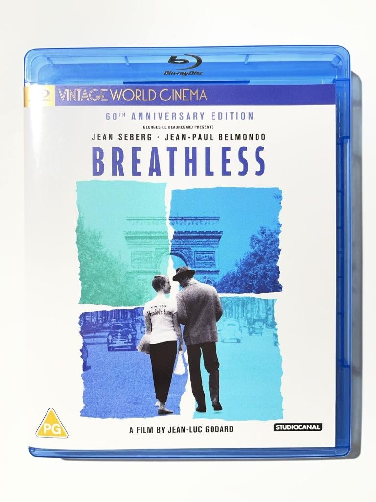 Breathless À bout de souffle (1960) Jean-Luc Godard Blu-ray, Cd's en Dvd's, Ophalen, Zo goed als nieuw, Drama