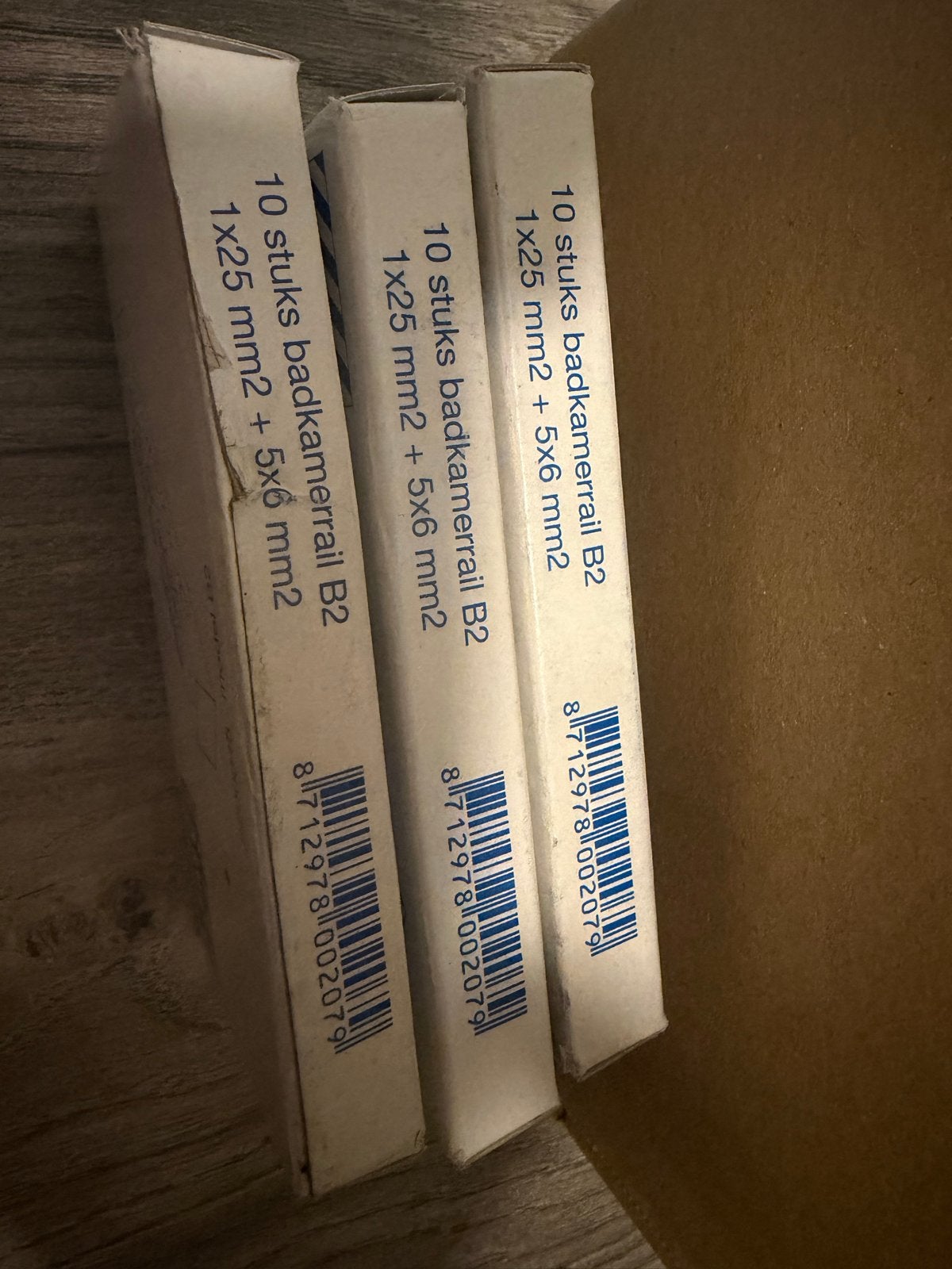 30 stuks badkamerrail B2 1x25 mm2 + 5x6 mm2, Ophalen of Verzenden, Nieuw, Overige typen