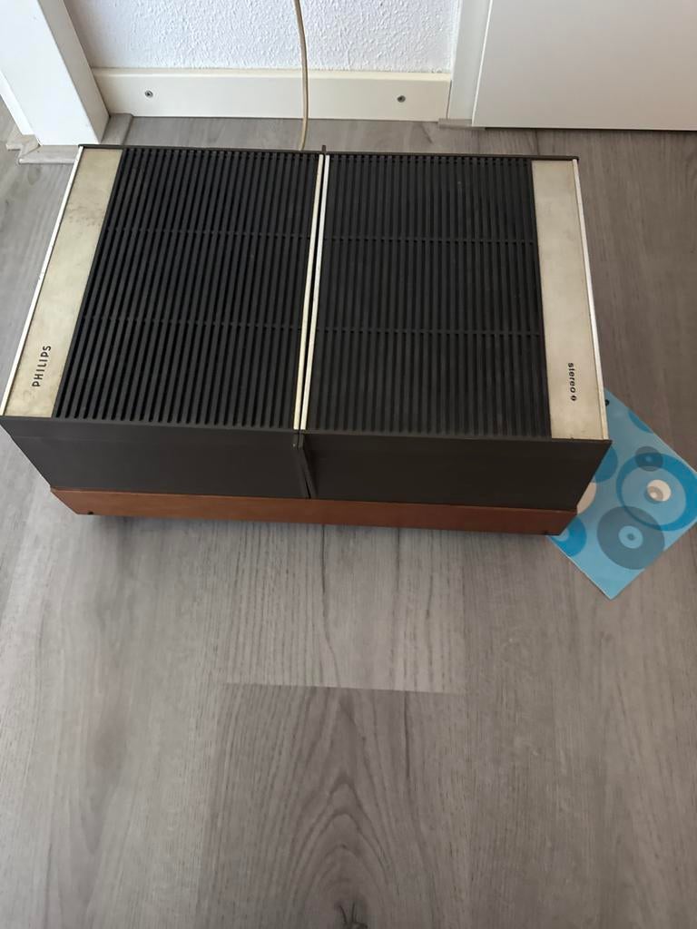 Vintage Philips GF 432 Platenspeler met handleiding, Ophalen of Verzenden, Gebruikt, Platenspeler, Philips