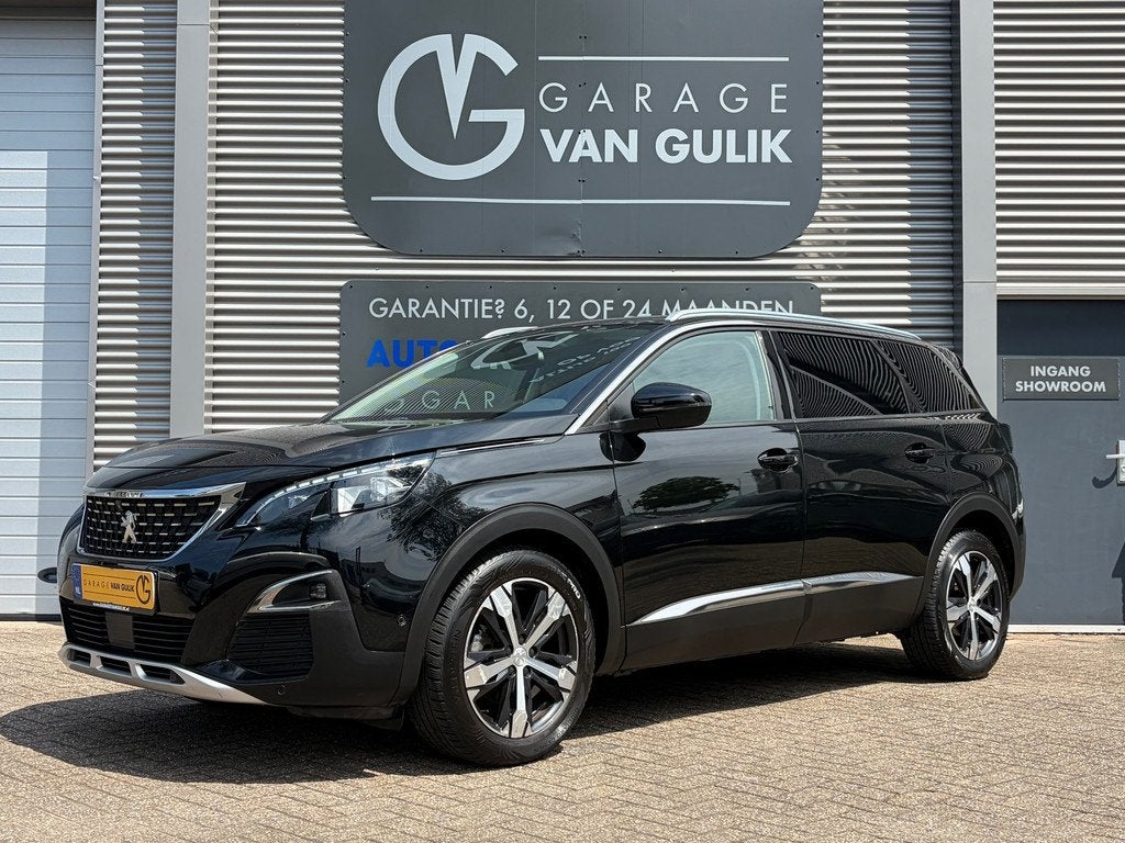 Peugeot 5008 1.2 PureTech Allure 131PK Automaat,7Pers,Navi,C, Auto's, Peugeot, Gebruikt, Euro 6, 1199 cc, Zwart