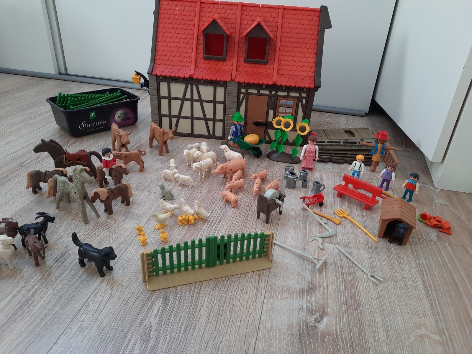 Grote Playmobil Boerderij Set met Veel Dieren en Figuren, Ophalen of Verzenden, Gebruikt, Jongen of Meisje