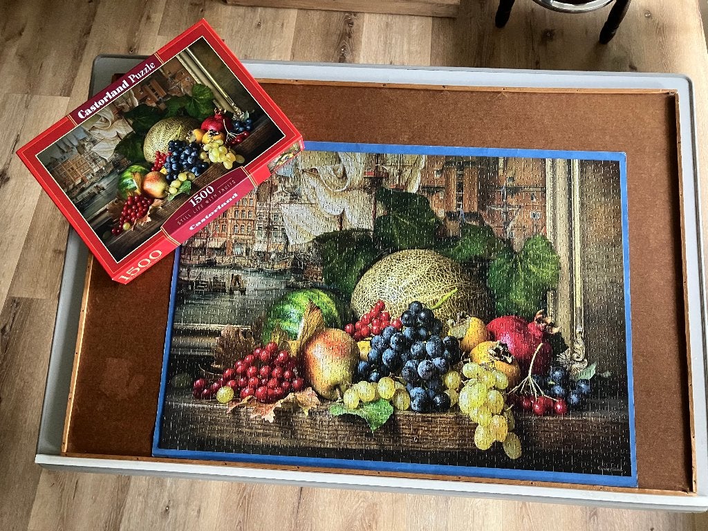heel mooie puzzel van Fruit, Ophalen, 500 t/m 1500 stukjes, Zo goed als nieuw, Legpuzzel