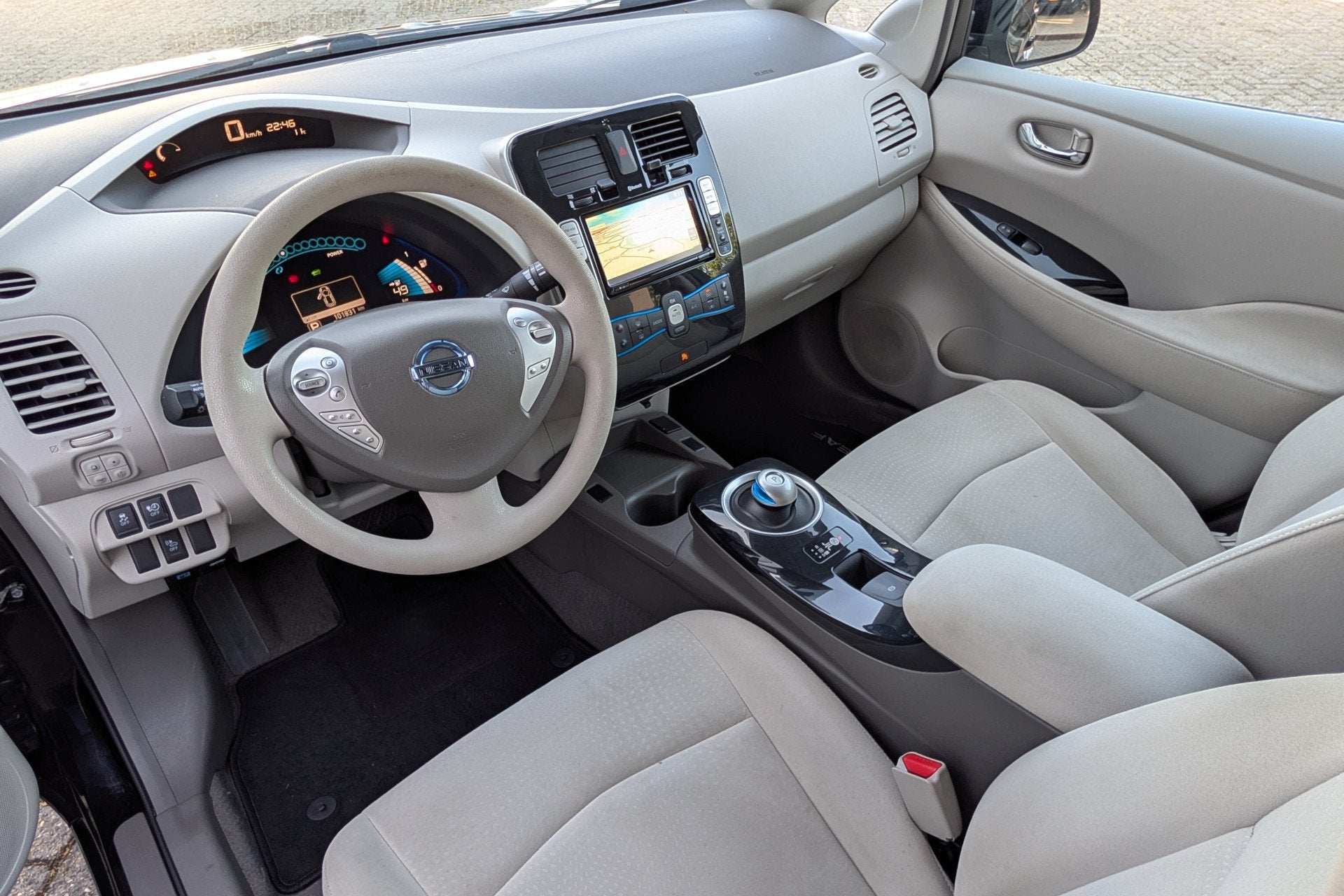 Nissan Leaf Base 24kWh Zie omschrijving (bj 2011, automaat), Auto's, Dealer onderhouden, Gebruikt, Zwart, Origineel Nederlands