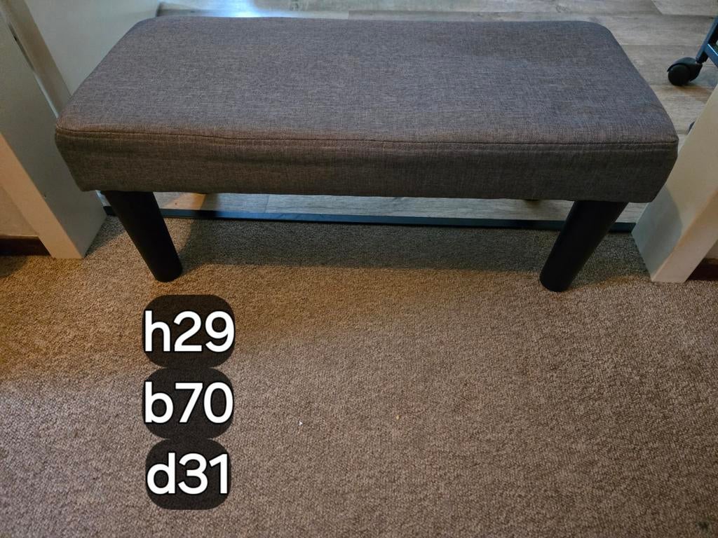 Voetenbankje decobankje  hocker 7.50, Huis en Inrichting, Banken | Voetenbanken en Poefen, Ophalen, 50 tot 75 cm, Nieuw, Rechthoekig