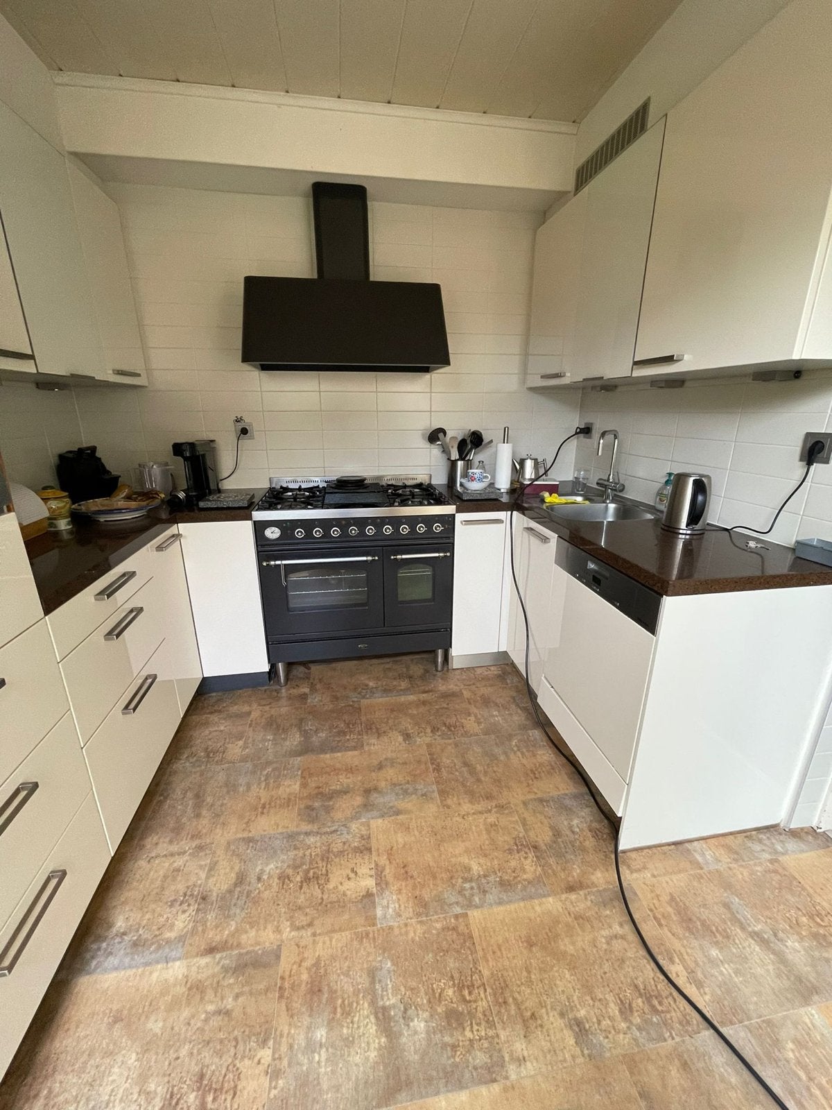 Boretti Fornuis - Oud Model (30 jaar) - Grote Oven Defect, Ophalen, Hete lucht, 60 cm of meer, Gas