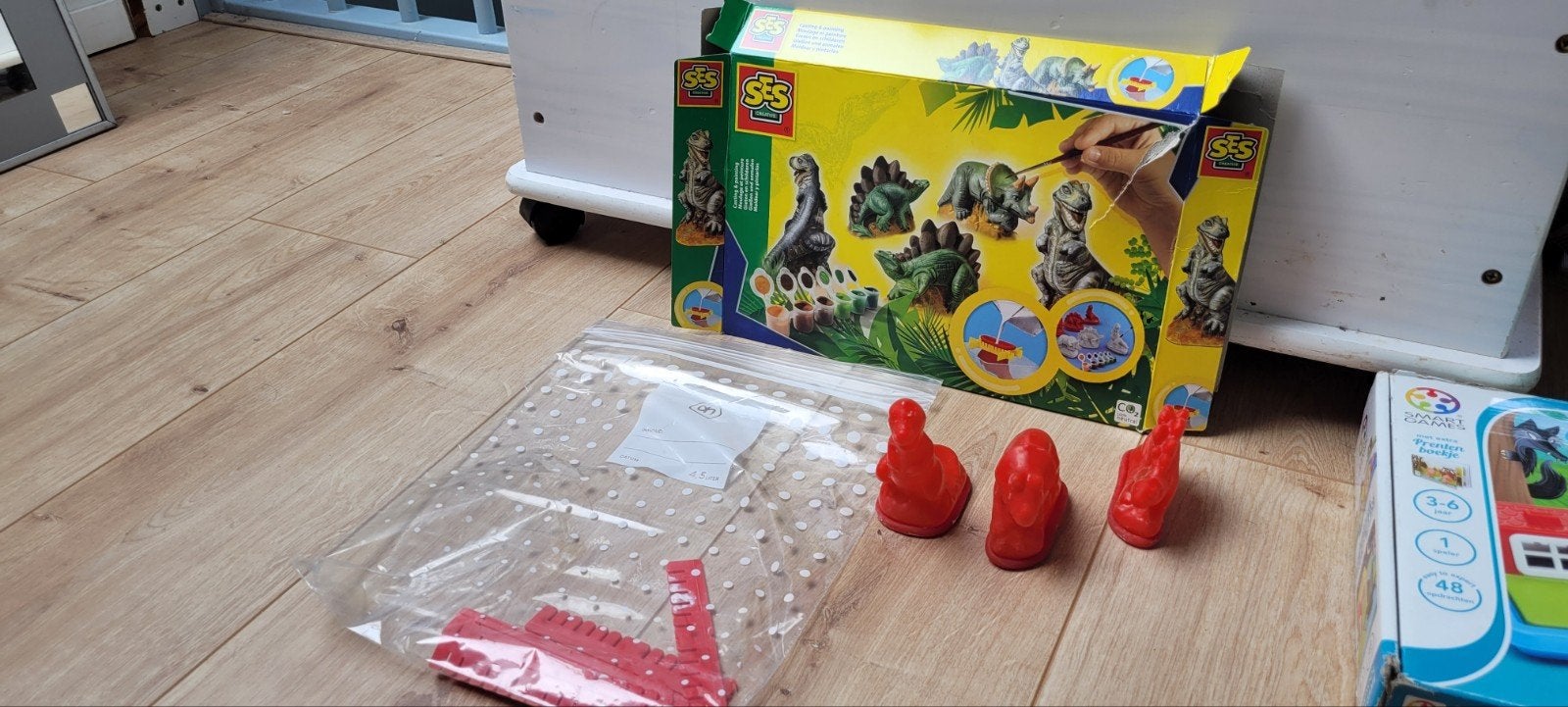 SES Gips Gieten & Schilderen Dinosaurus Set, Ophalen, Gebruikt, Knutselen