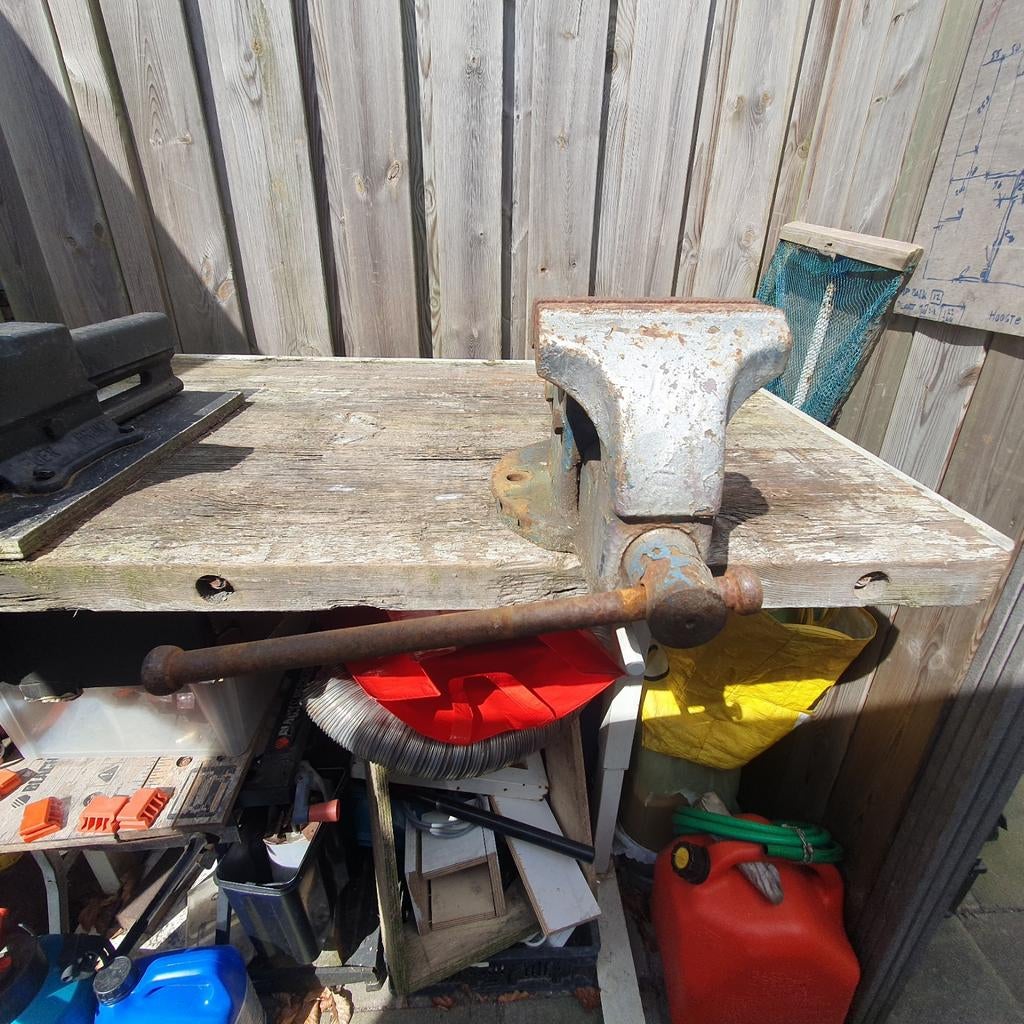 Bankschroef bekbreedte 15cm in zeer goede staat, Tuin en Terras, Ophalen, Zo goed als nieuw