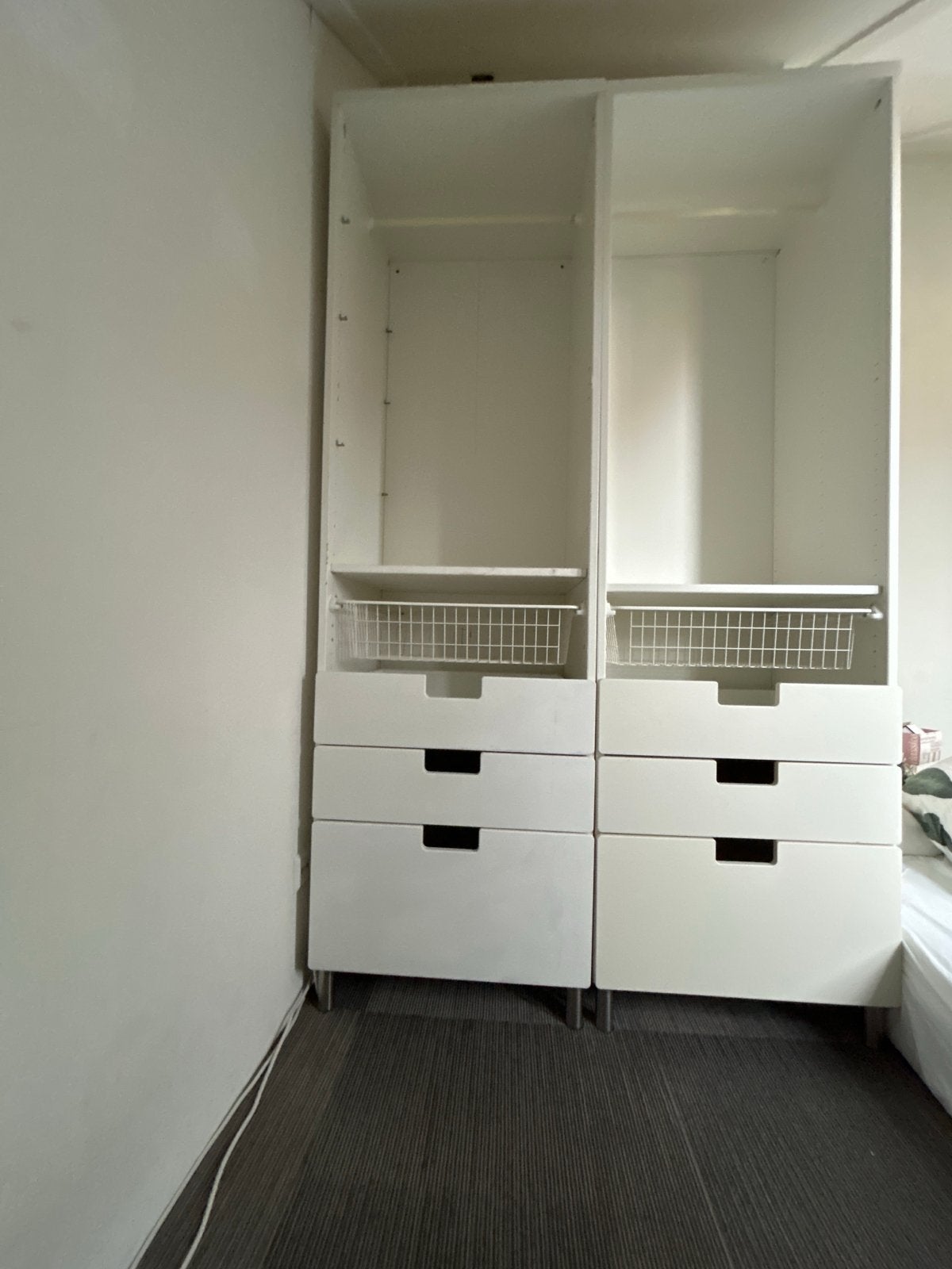 2x IKEA Stuva hangkasten met lades (wit), Ophalen, Gebruikt, 200 cm of meer, 50 tot 100 cm