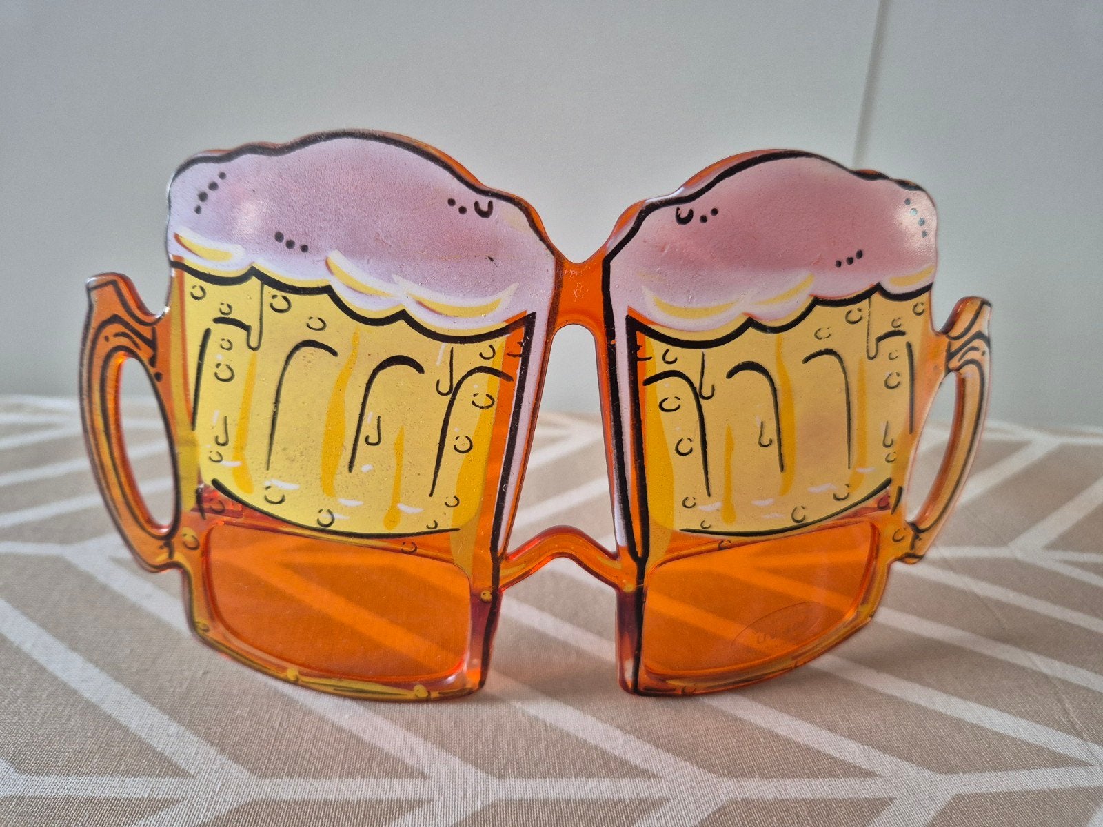 Grappige bierbril / bierpul feestbril, Ophalen of Verzenden, Zo goed als nieuw, Feestartikel, Oranje of Koningsdag