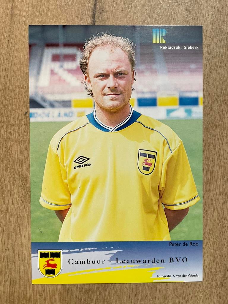Fotokaart Peter de Roo (Cambuur L) ., Ophalen of Verzenden, Nieuw, Buitenlandse clubs, Spelerskaart
