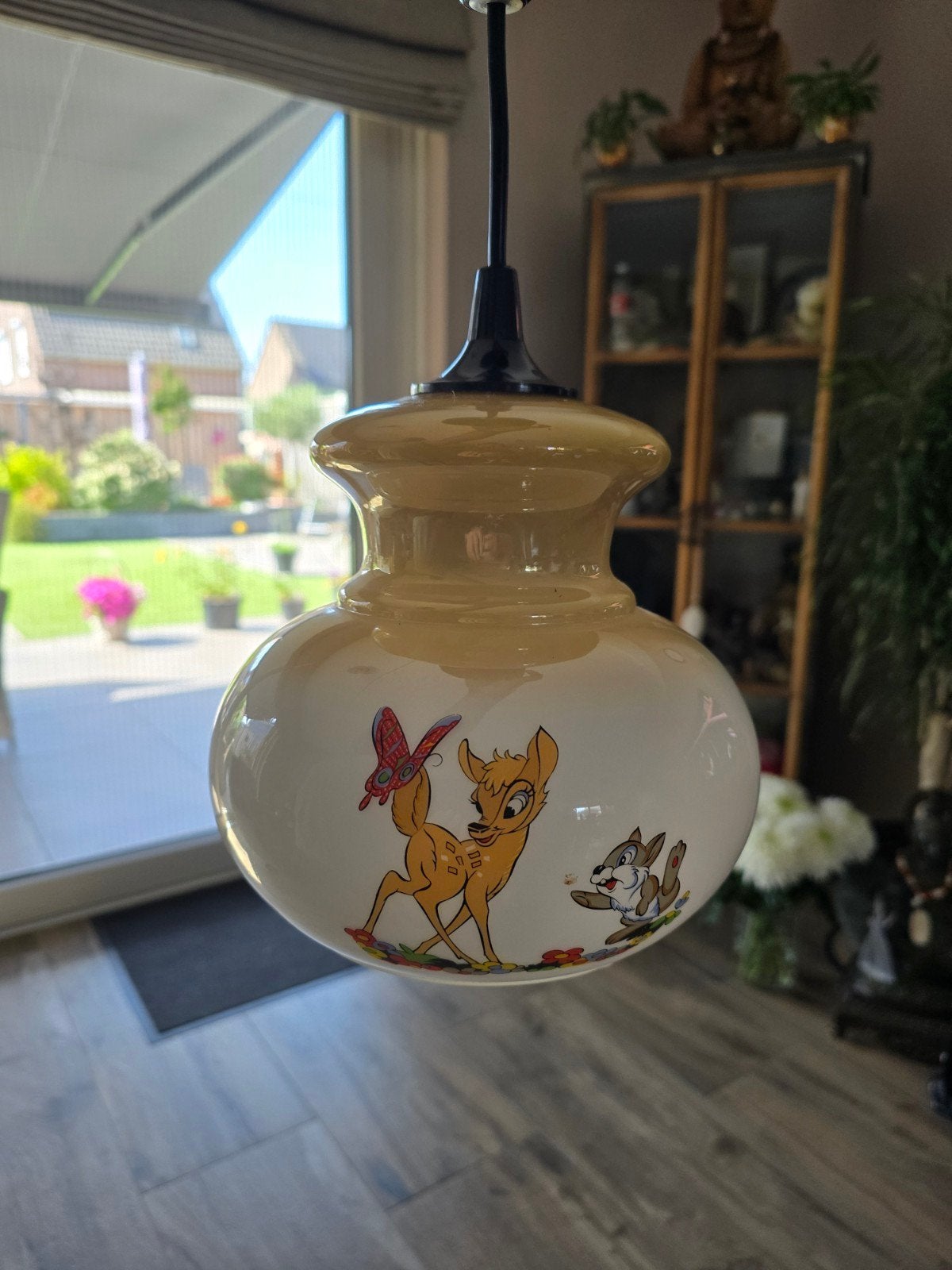 Vintage Disney Hanglamp - Bambi, Dumbo, 3 Biggetjes, Vintage, Meerkleurig, Ophalen of Verzenden, Zo goed als nieuw