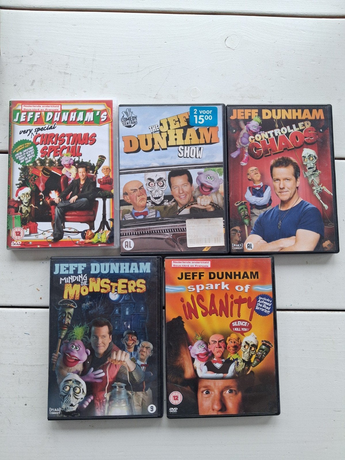 Jeff Dunham DVD Collectie - 5 Komedie Specials, Cd's en Dvd's, Ophalen of Verzenden, Gebruikt, Overige typen, Inclusief doosje