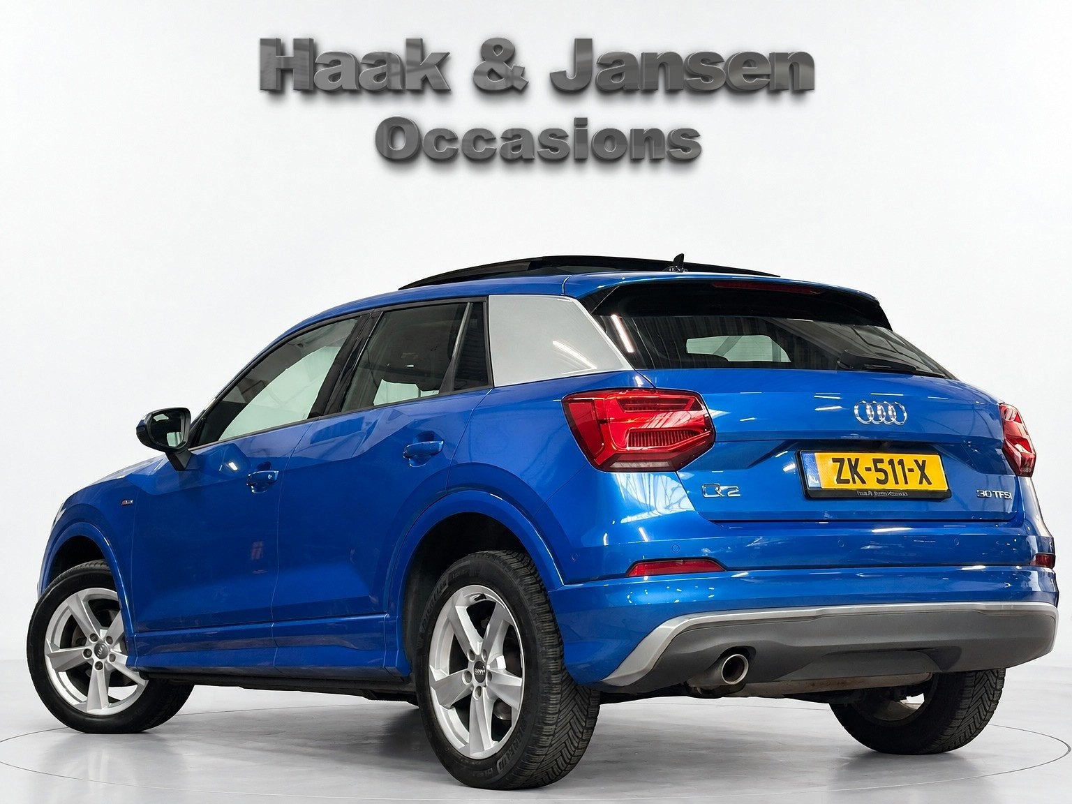 Audi Q2 30 TFSI Sport S line Edition - Pano - Camera -, Auto's, Voorwielaandrijving, Gebruikt, 1200 kg, Blauw