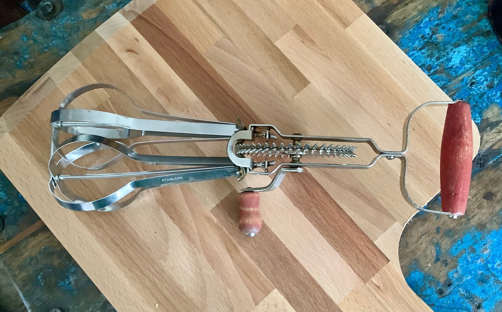 Oude Vintage handmixer, door Mille Lacs Lake Spinner Co., Ophalen of Verzenden