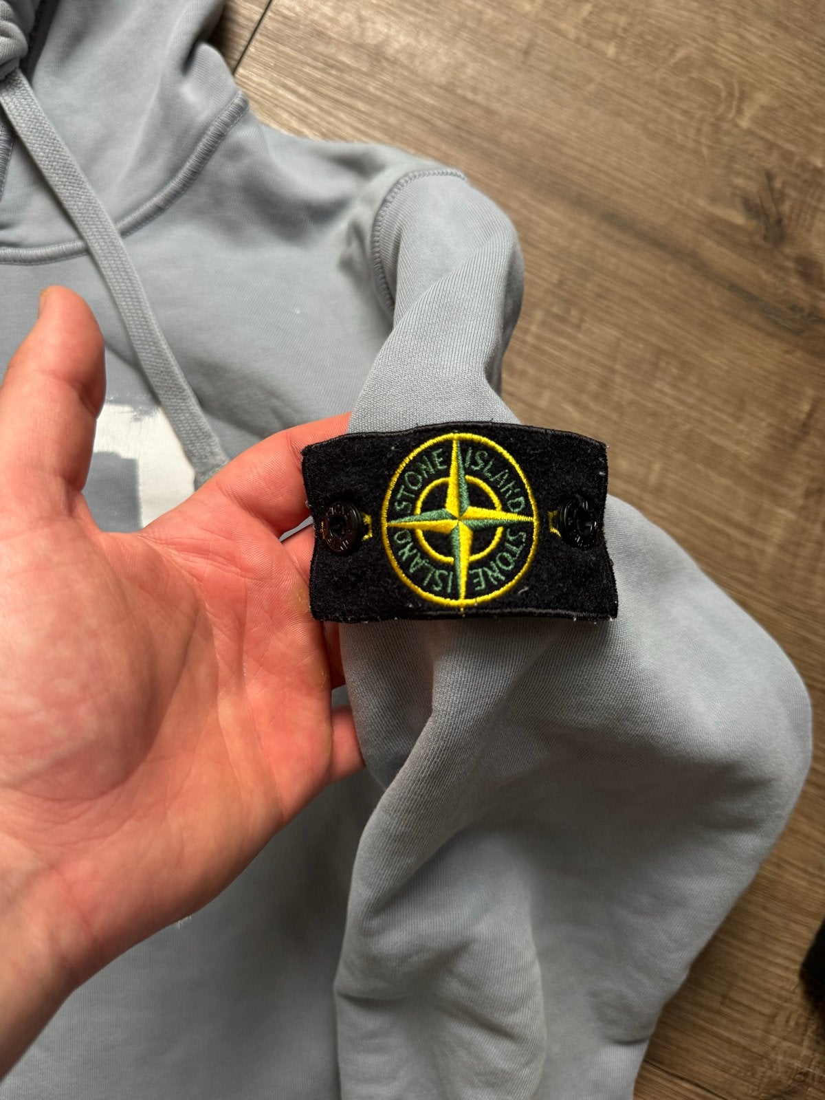Authentieke Stone Island Hoodie - Grijs Maat M, Ophalen of Verzenden, Zo goed als nieuw