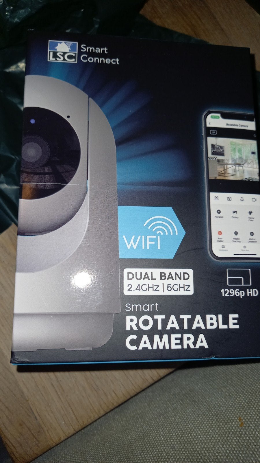 LSC Smart Connect Roteerbare Camera 1296p HD WiFi, Ophalen of Verzenden, Nieuw