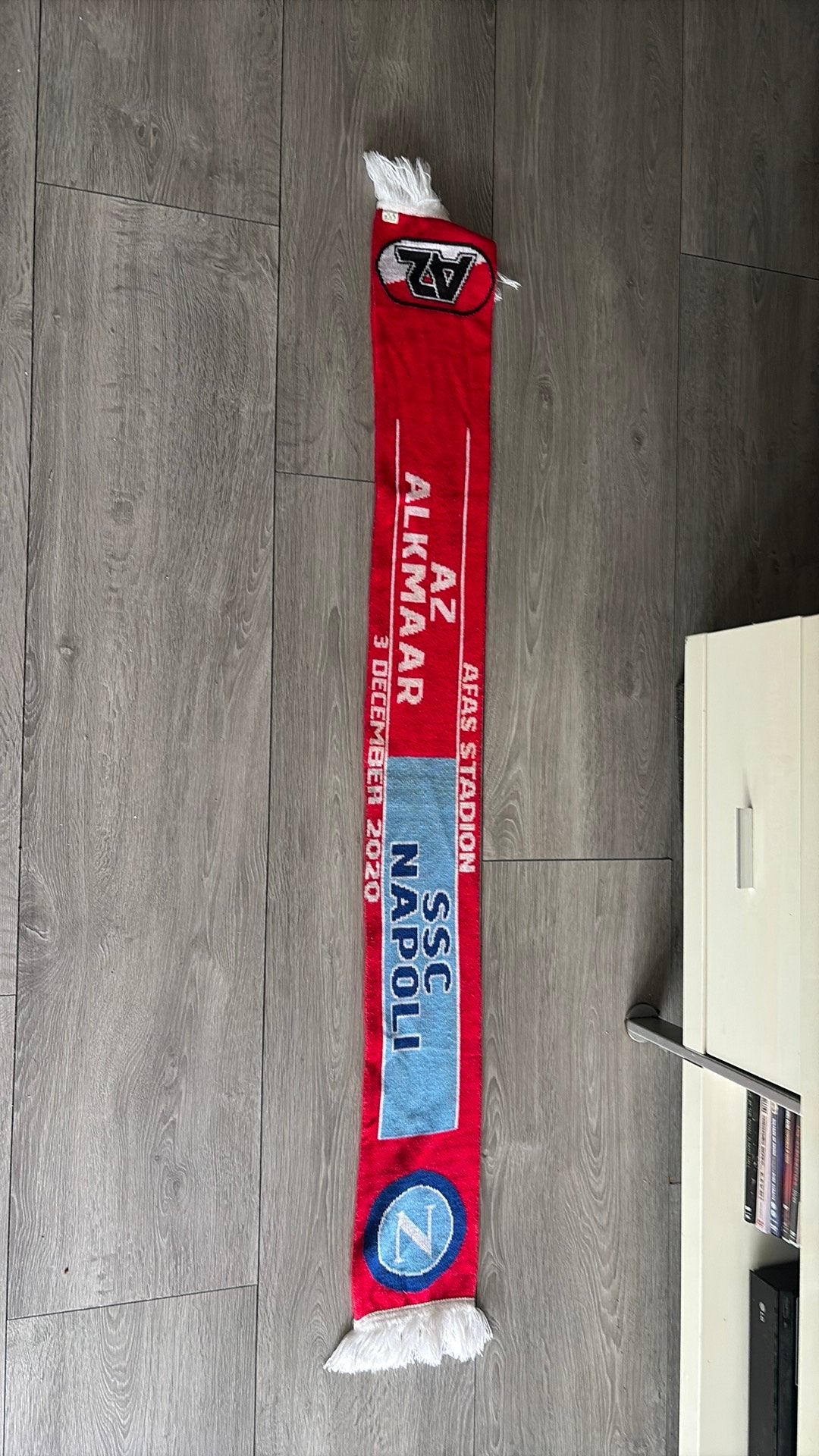 AZ Alkmaar - SSC Napoli sjaal 3 december 2020, Ophalen of Verzenden, Zo goed als nieuw, Clubaccessoires