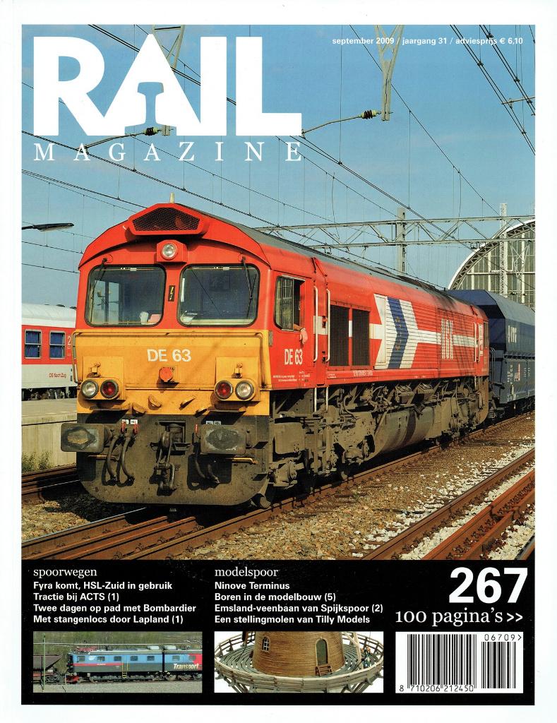 Rail Magazine Spoorwegen & Modelspoor 2009 nr. 267, Verzenden, Gelezen, Trein