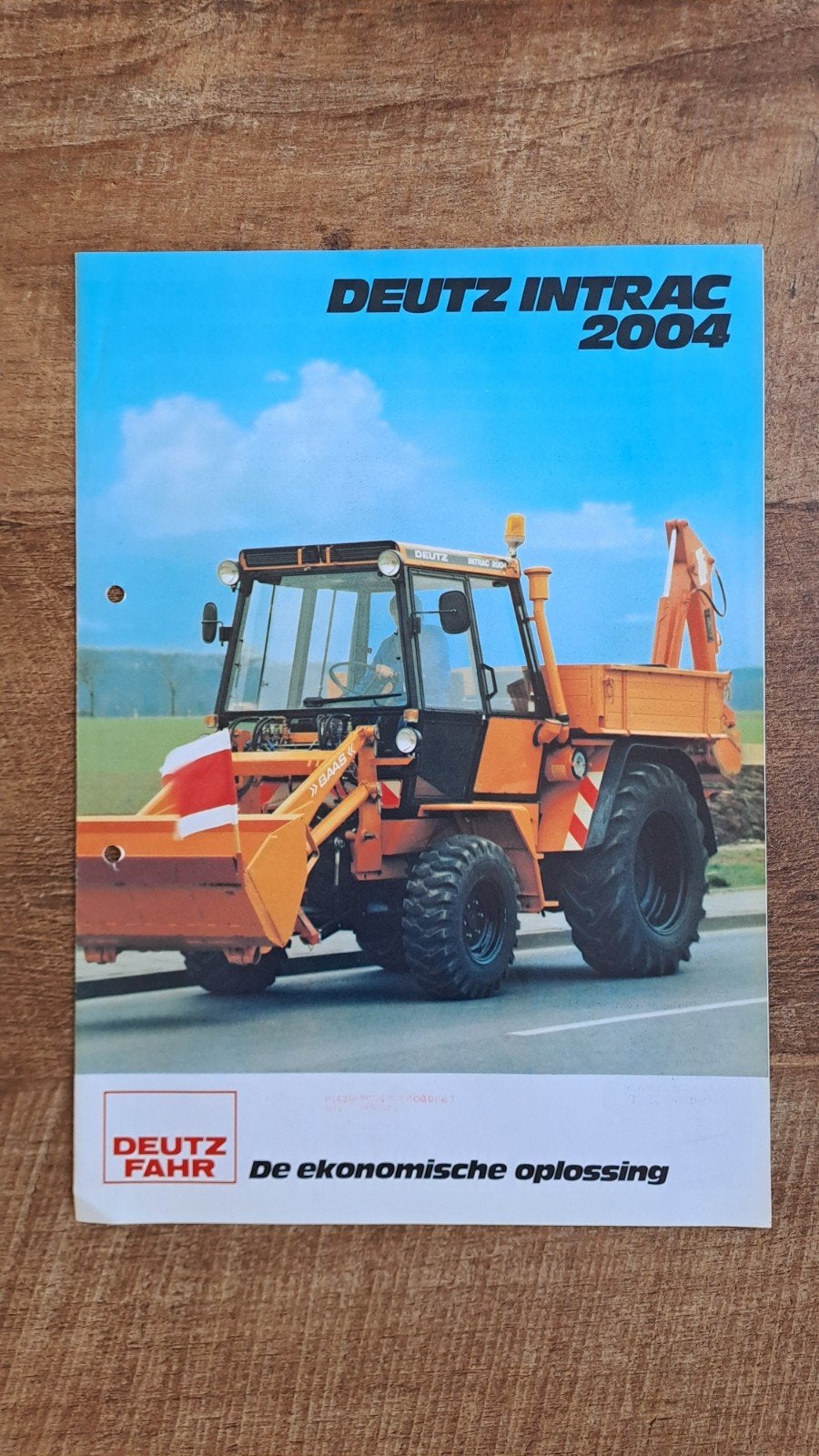 Schaarse folder DEUTZ INTRAC 2004, Boeken, Ophalen of Verzenden, Zo goed als nieuw, Folder