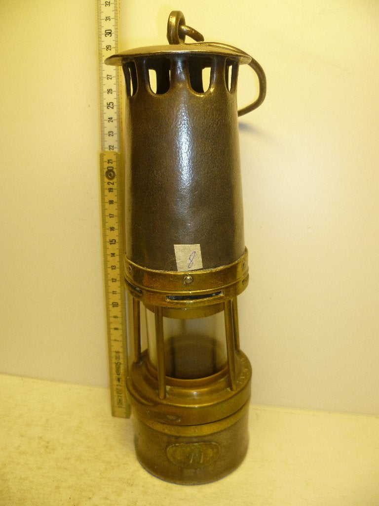 Mijnlamp 1080410 Patent nr.77 , lees verder, Antiek en Kunst, Ophalen of Verzenden