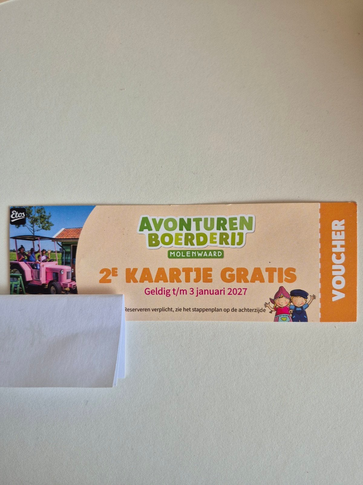 Avonturen boederij, Tickets en Kaartjes, Drie personen of meer, Kortingskaart