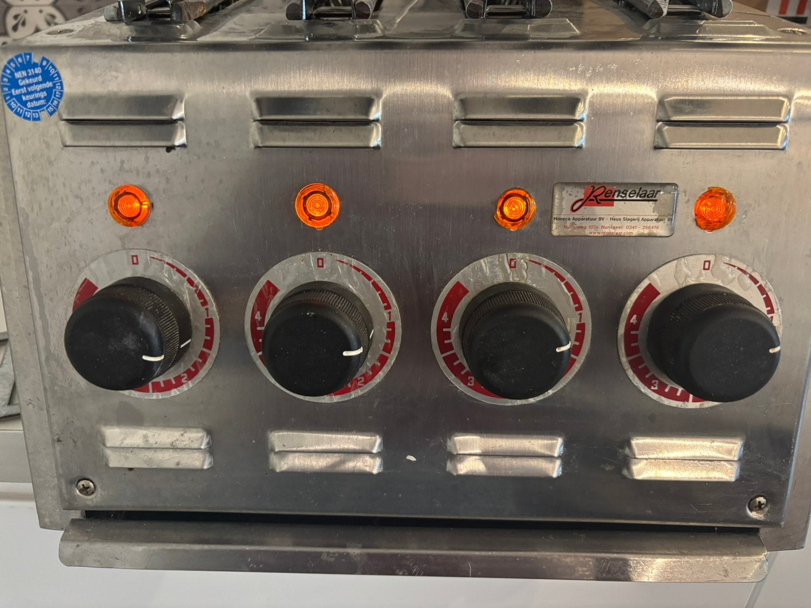 Stifler RVS horeca tosti apparaat 4 delig, Ophalen of Verzenden, Gebruikt