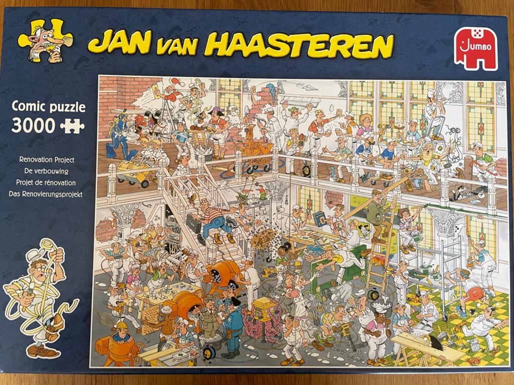 Jan van Haasteren 3000 stukjes, Hobby en Vrije tijd, Denksport en Puzzels, Ophalen of Verzenden, Meer dan 1500 stukjes, Zo goed als nieuw