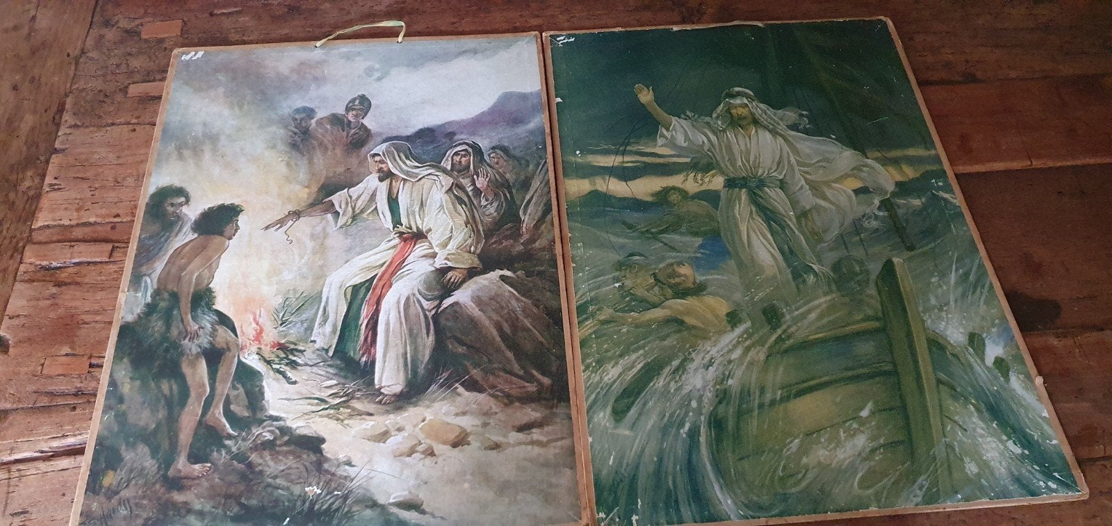 Schoolplaten platen kerk religie stilling storm, Ophalen of Verzenden, Geschiedenis