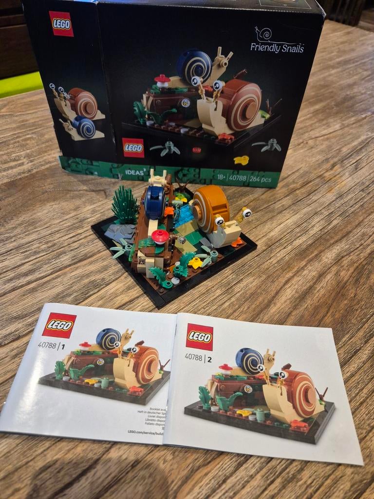 Lego Ideas 40788 Vriendelijke Slakken - Zo goed als nieuw, Compleet, Lego, Ophalen of Verzenden, Complete set