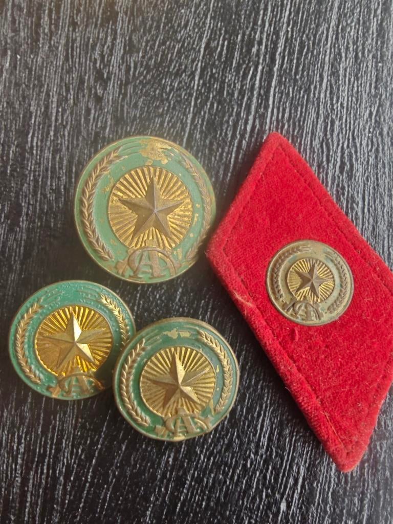 Lotje Vietnam Era NVA Insignia Screw Back Badge Political Of, Verzamelen, Militaria | Algemeen, Ophalen of Verzenden, Landmacht