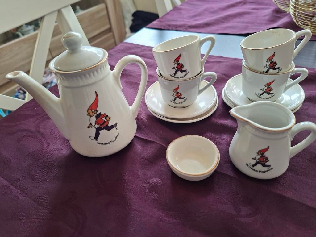Van Nelle Kinder Serviesje Pimpelmees, Gebruikt, Ophalen of Verzenden, Overige stijlen, Aardewerk