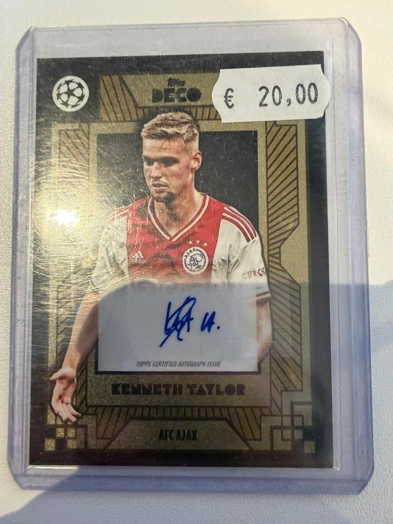 Kenneth Taylor signature topps deco 2022 new, Ophalen of Verzenden, Nieuw, Losse kaart
