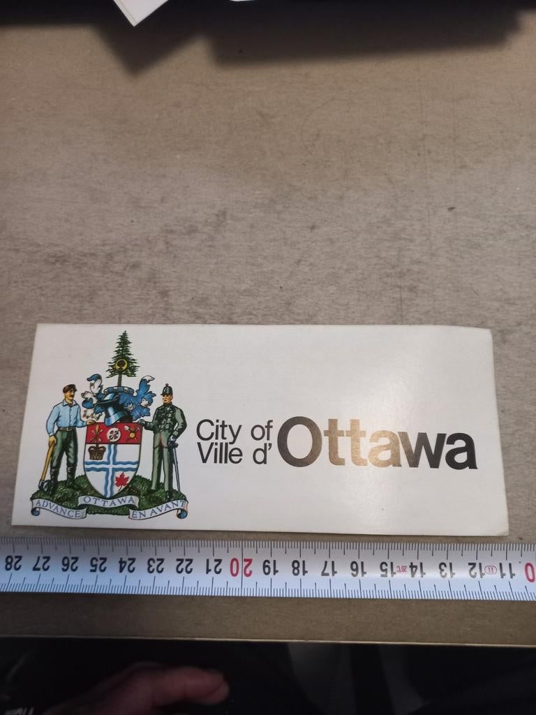 City of  ville d ottawa, Verzamelen, Ophalen of Verzenden, Zo goed als nieuw