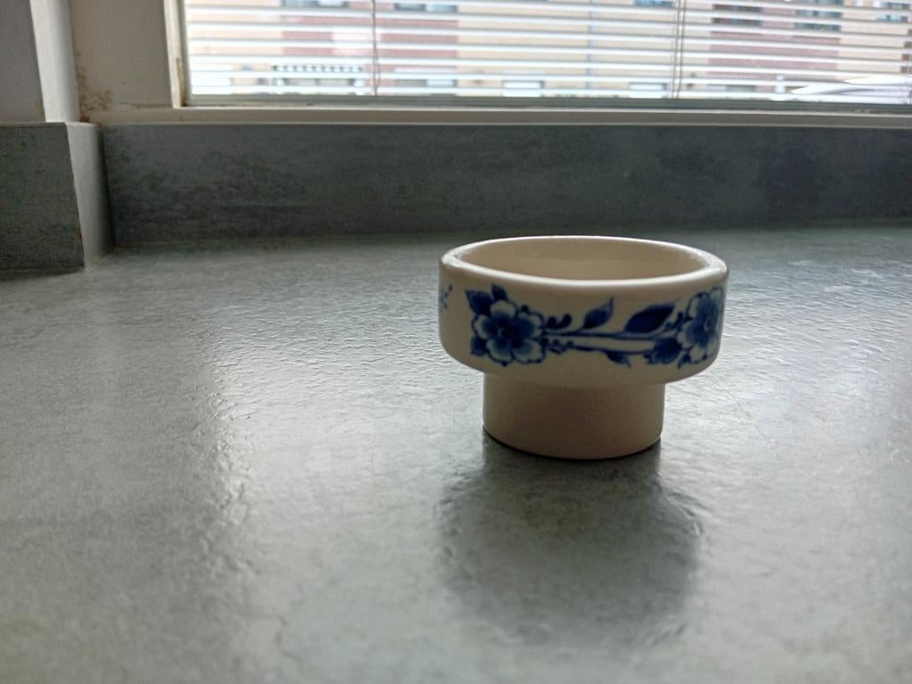 Heinen Delfts blauw, Ophalen of Verzenden, Crème, Overige materialen, Minder dan 25 cm