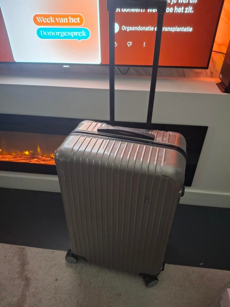 Grote Rimowa koffer, Sieraden, Tassen en Uiterlijk, Koffers, Ophalen, Gebruikt, Hard kunststof, 70 cm of meer