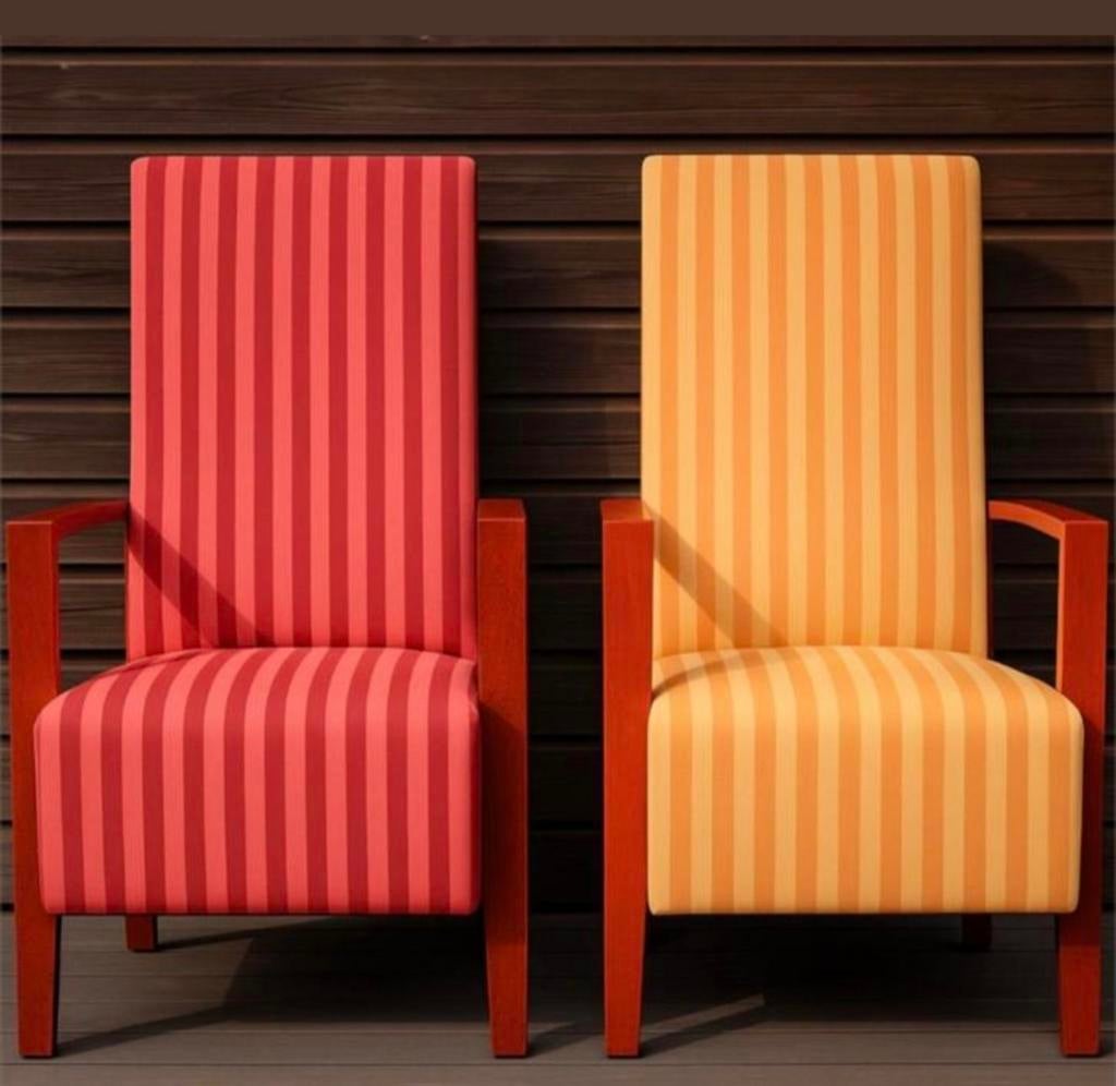 2 als nieuwe Retro fauteuls, Ophalen, 50 tot 75 cm