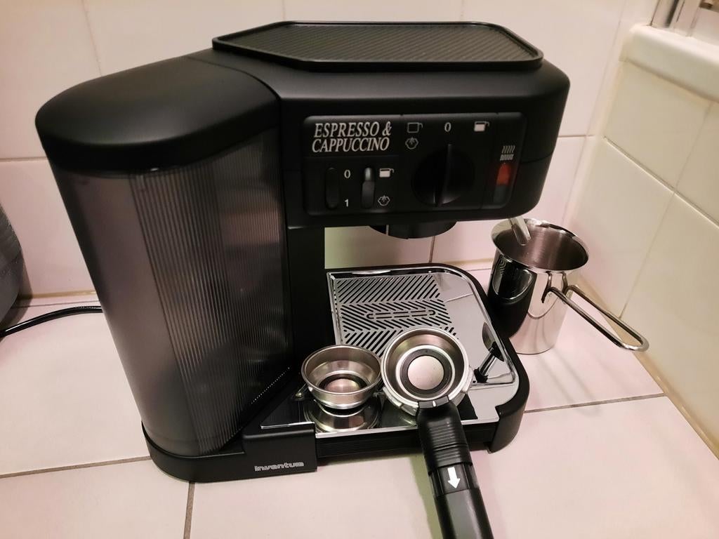 Inventum ME30 Espresso & Cappuccino koffiemachine., Witgoed en Apparatuur, Koffiezetapparaten, Ophalen, Gebruikt, Espresso apparaat