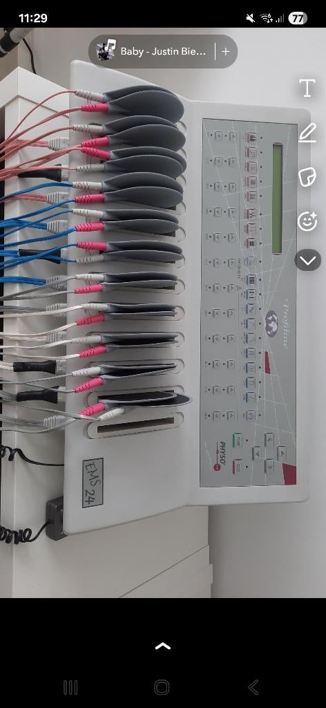 Ems apparaat, Ophalen, Gebruikt