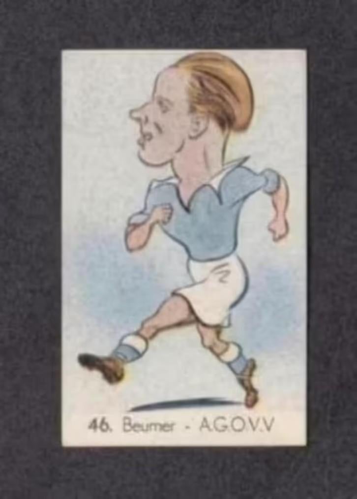 Voetbalplaatje Beumer AGOVV Apeldoorn 1949., Ophalen of Verzenden, Zo goed als nieuw