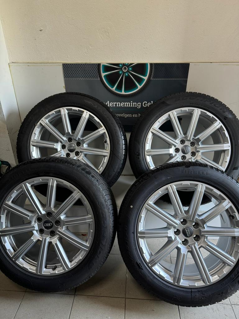Audi Q7 20 inch velgen winterset 285/45R20 winterbanden, Ophalen, Gebruikt, 285 mm, .