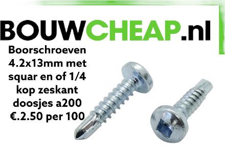 Boorschroeven 4.2x13-16-19-25 en 35mm BOUWCHEAP