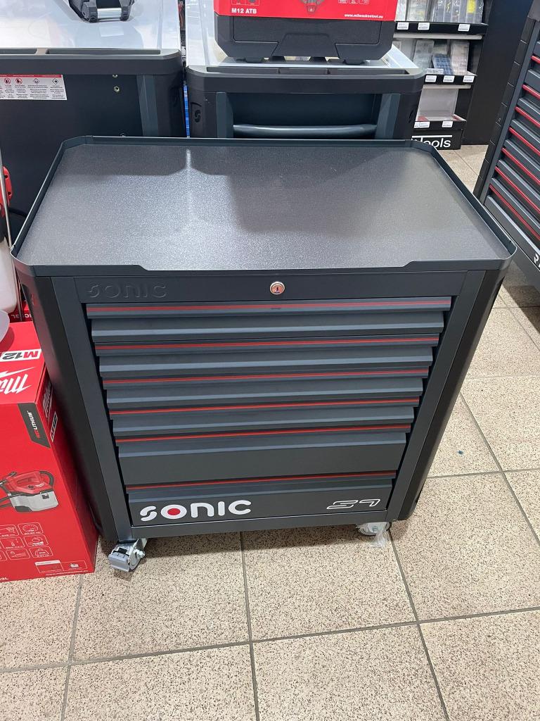 Sonic S7-Next gevulde gereedschapwagen 140-delig, Auto diversen, Autogereedschap, Ophalen of Verzenden, Nieuw